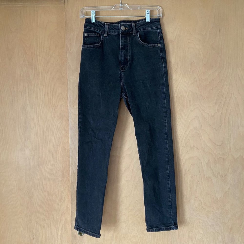 BDG Urban Outfitters Girlfriend High Rise Jeans Size 27 Black Medium Wash